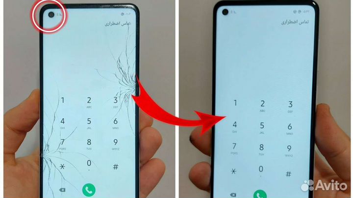 Стекло с заменой на Samsung Galaxy (переклейка)