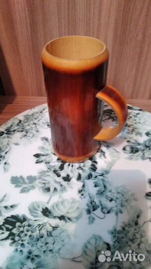 Кружка для пива, кваса,деревянная