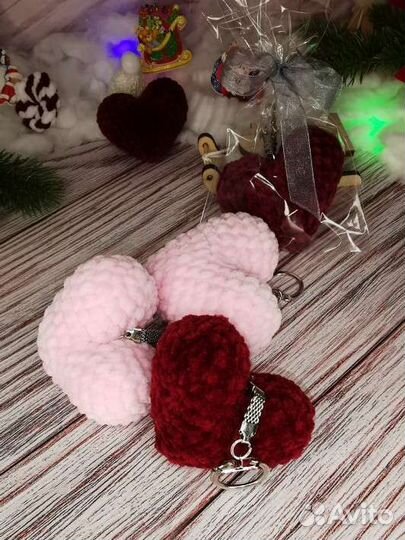 Сердечко валентинка брелок