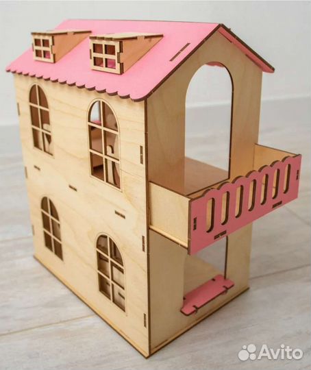 Кукольный домик деревянный 