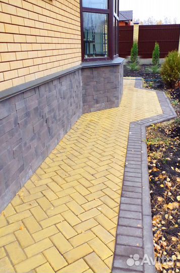 Тротуарная плитка Прямоугольник Лайн Steinrus