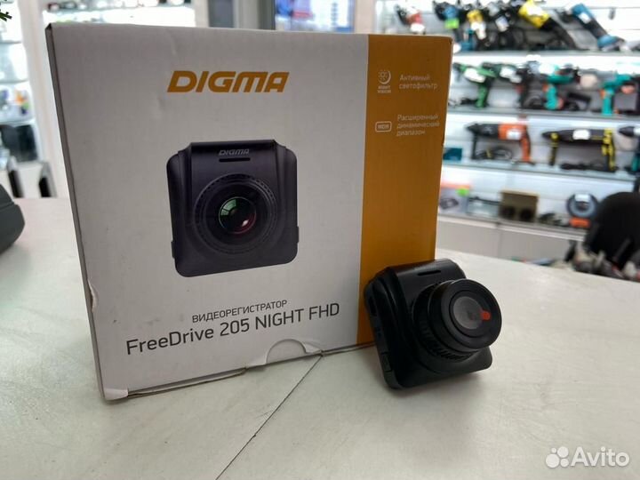 Видеорегистратор, Digma FreeDrive 205 night FHD, Н