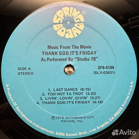 Studio '78 – Thank God It's Friday (США 1978г.)