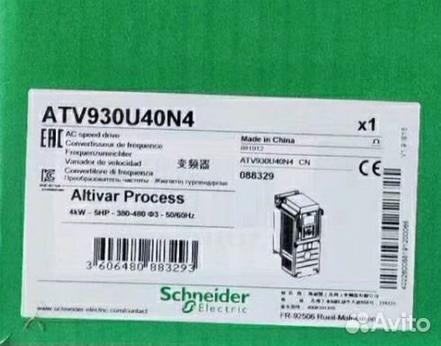 Преобразователь Schneider Electric ATV930U40N4