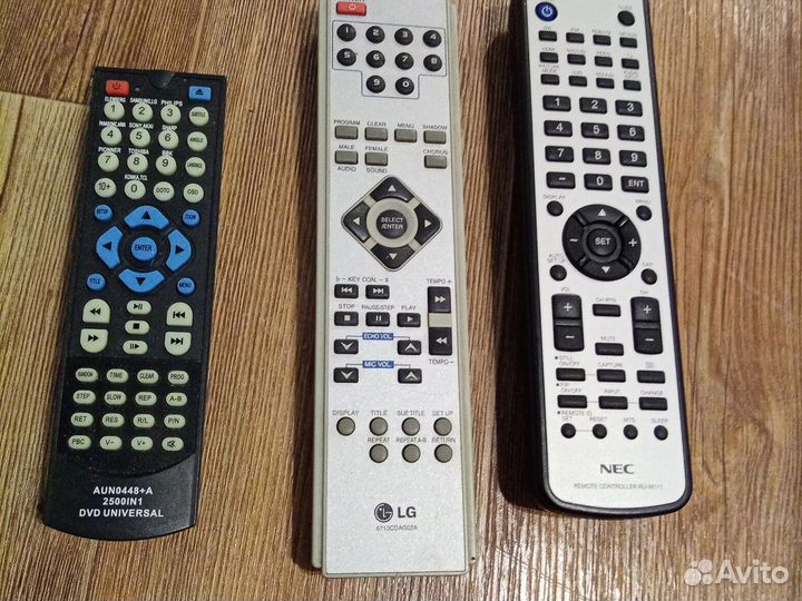 Пульт д/у DVD-универсал, LG, NEC