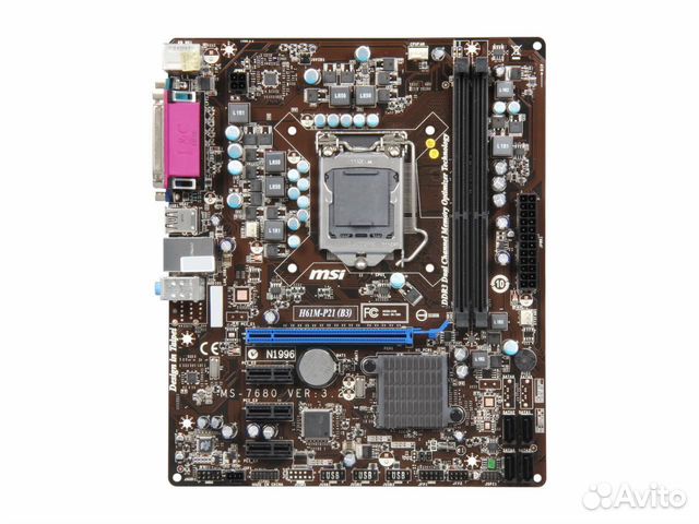 Материнская плата MSI H61M-P21 B3 купить в Химках | Электроника | Авито