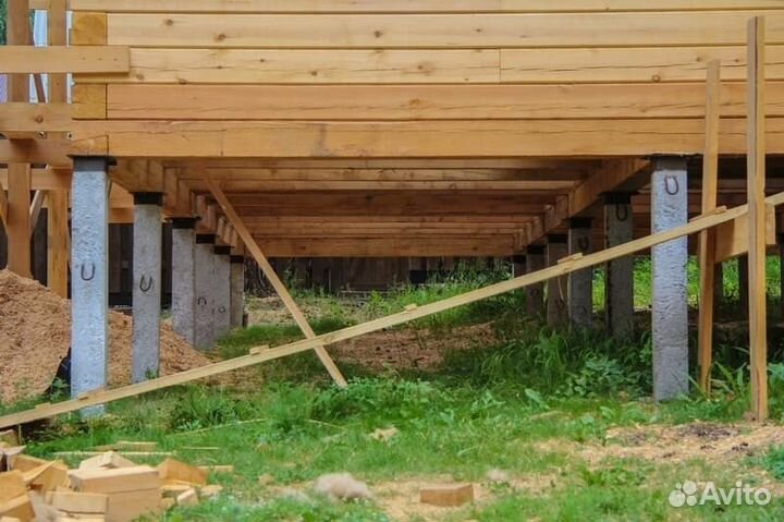 Фундамент на жб сваях. Расчёт, монтаж, рассрочка