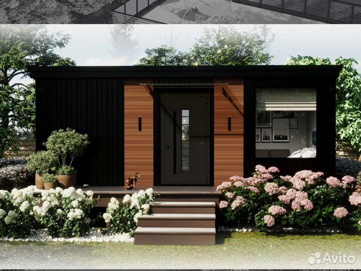 Модульный дом 57м2 из контейнеров. Любой сложности