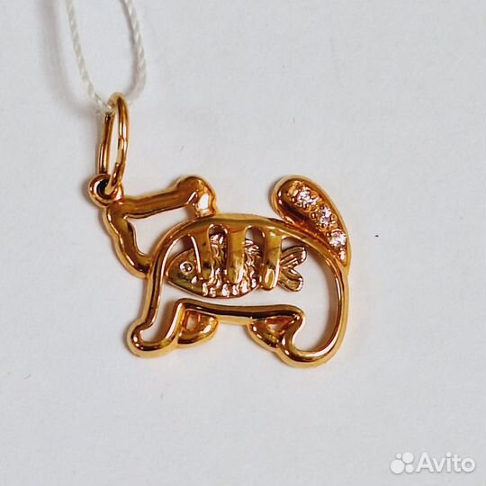 Золотые подвески Рак,Рыбы