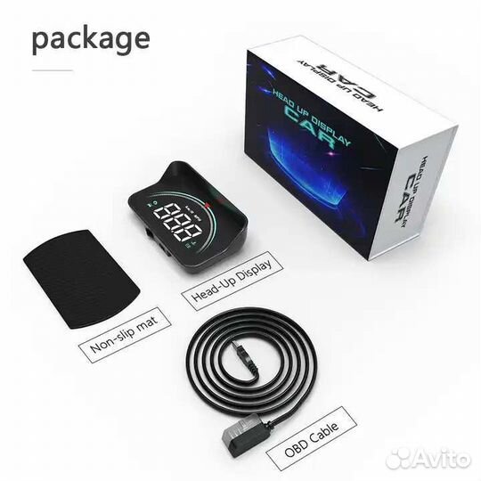 Проектор на лобовое стекло obd2