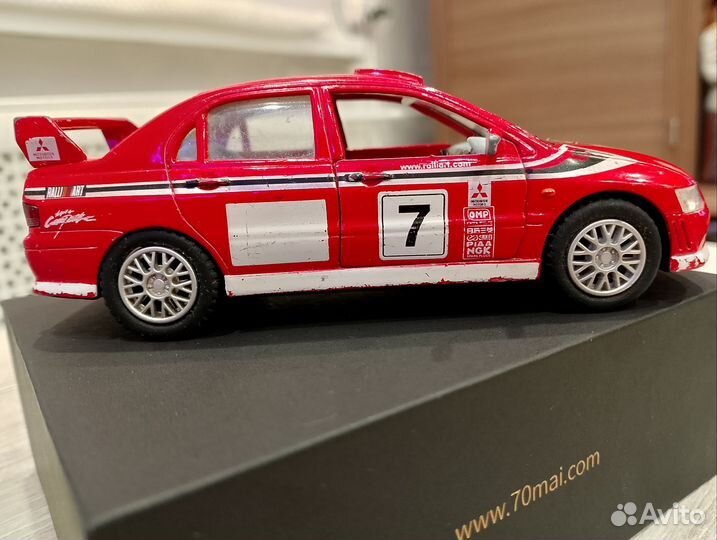Моделька Mitsubishi lancer ralli, металл