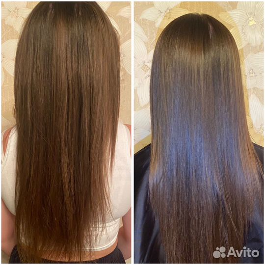 Кератиновое выпрямление волос
