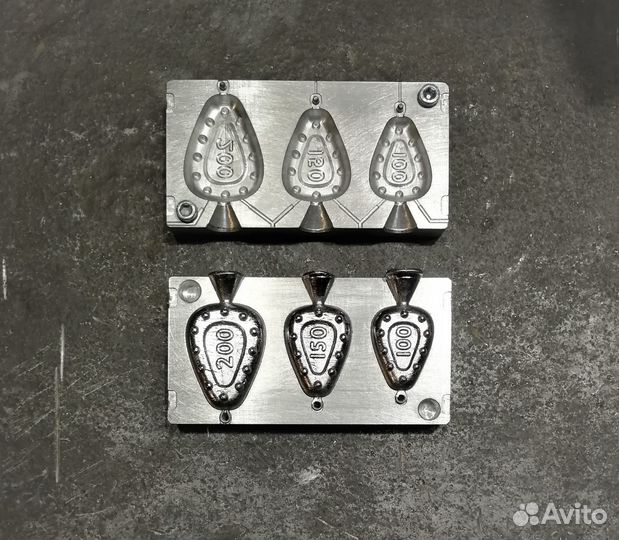 Форма для литья рыболовных грузил