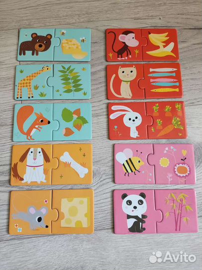 Пазл djeco duo кто что ест