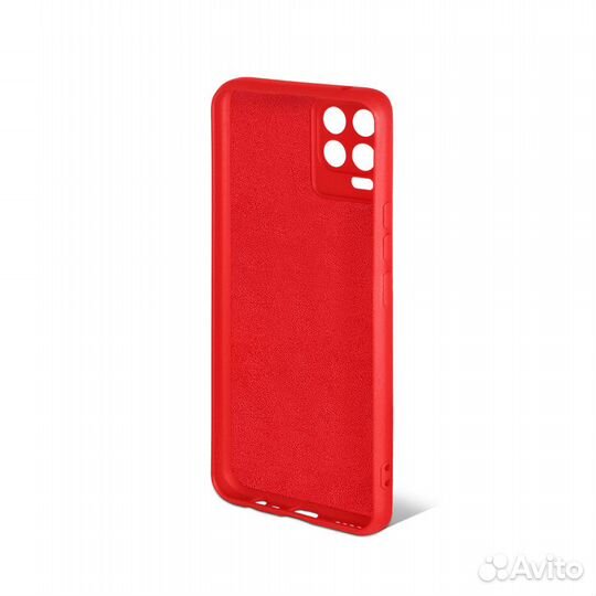 Силиконовый чехол с микрофиброй для Realme 8/8 Pro