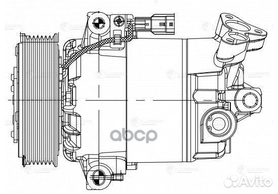 Компрессор кондиционера lcac14JB luzar