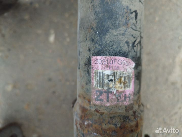 Передние амортизаторы subaru impreza GRB GVF