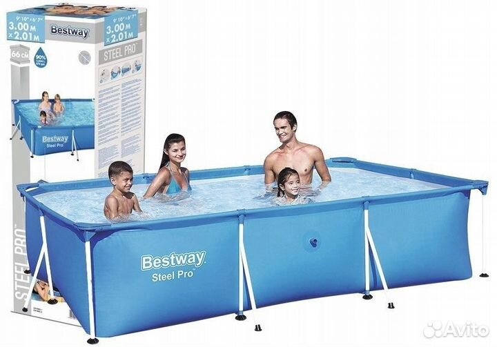 Каркасный бассейн пвх Bestway с фильтром