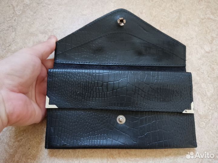 Женский кошелёк натуральной кожи (раритет из 90-х)