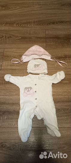 Комплект с конвертом на выписку для девочки весна