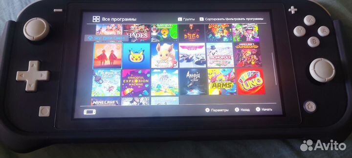 Nintendo switch lite с играми