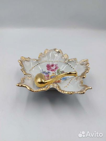 Винтажная фарфоровая пепельница (визитница)