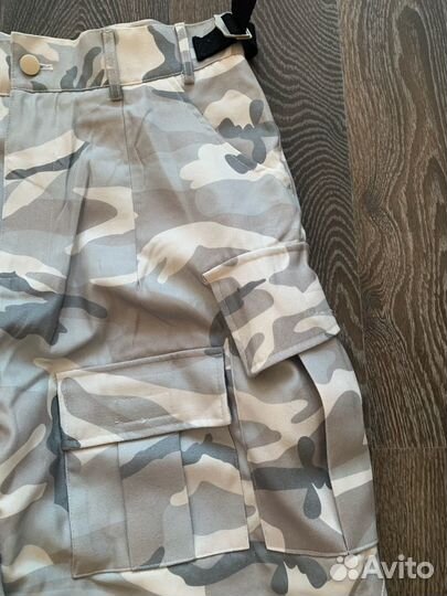 Белые карго камо штаны Balenciaga type