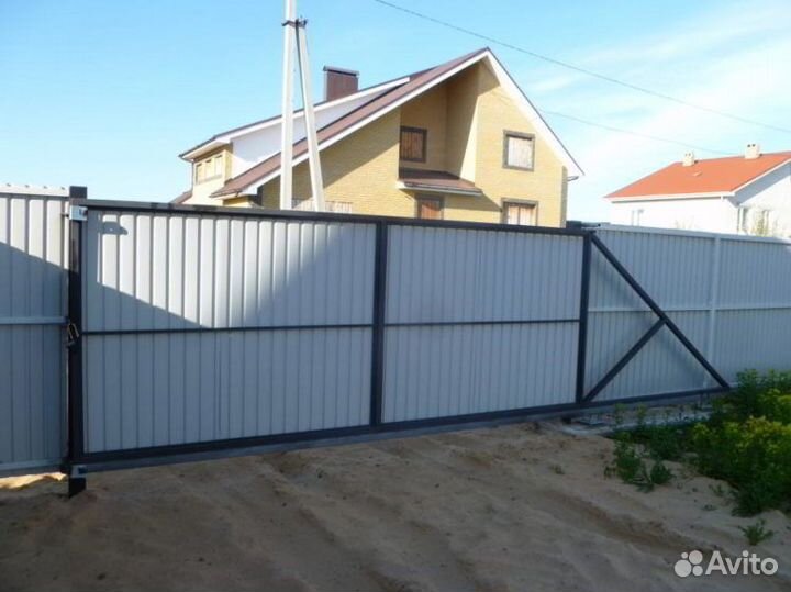 Откатные ворота под ключ