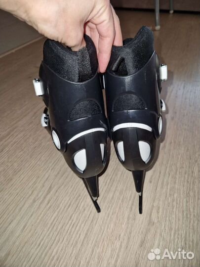 Коньки раздвижные Decathilon р-р 30-32