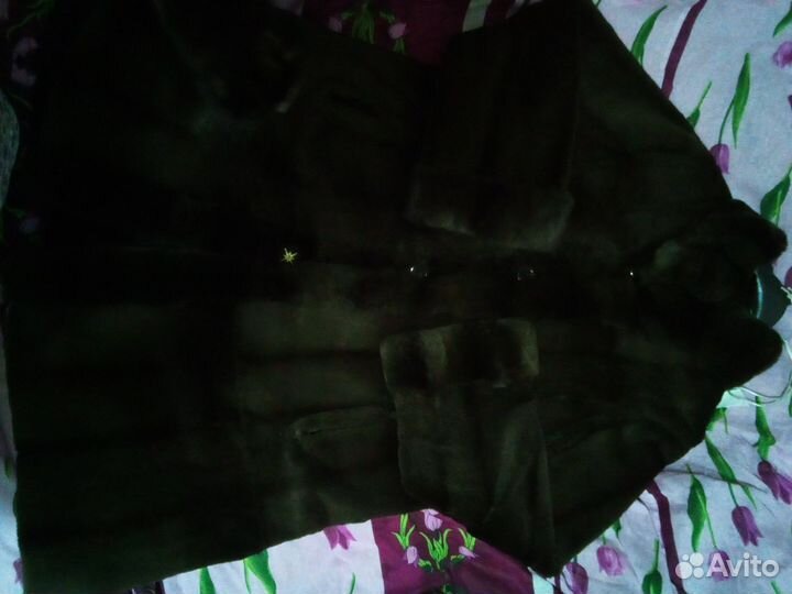 Шуба натуральный мех, большого размера 58-60