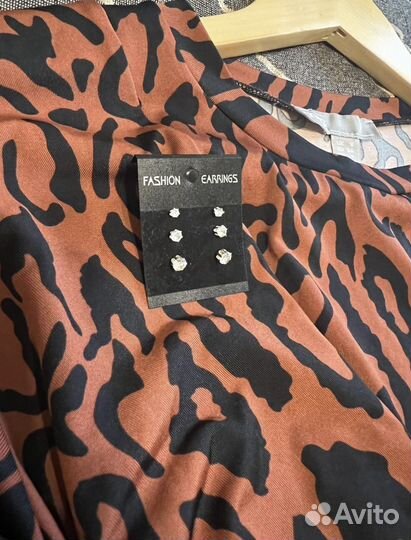 Платье леопардовое ASOS