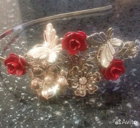 Серьги и ободок