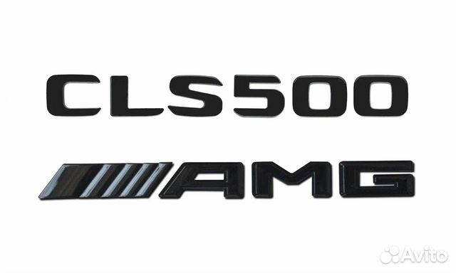 Комплект: шильдик Mercedes CLS500 + AMG черн