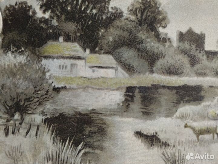 Открытка дореволюционная винтажная