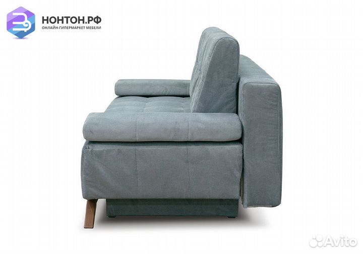 Диван еврокнижка Баден-Баден темно-серый