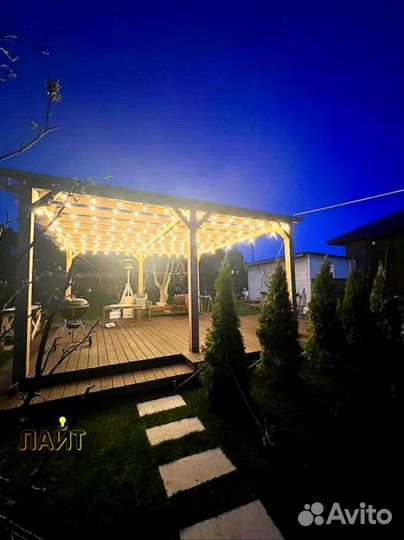 Гирлянда Белт белая