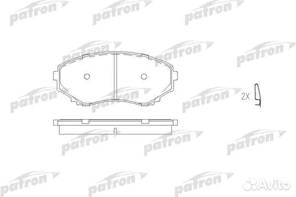 Patron PBP1445 Колодки тормозные дисковые передн M