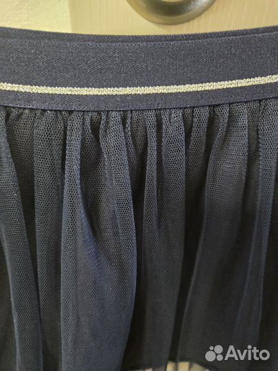Юбка на 110-120 см синяя