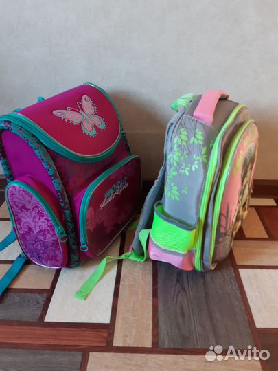 Портфель для девочки 1-4 кл. с ортопедич. спинкой