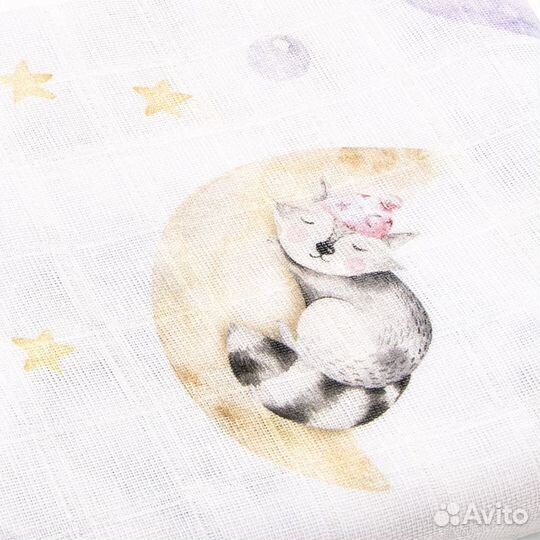 Пеленка-простынь Золотой Гусь муслиновая