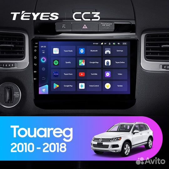 Магнитола Teyes CC3 6/128 Volkswagen Touareg NF FL