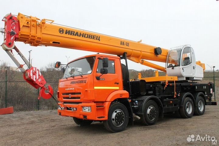 Аренда и услуги автокрана, 25 т, 31 м, с гуськом 7.5 м