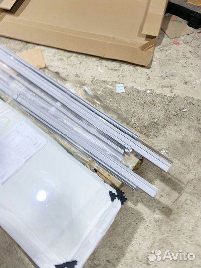 Стеклянная перегородка для ванной 700х1400