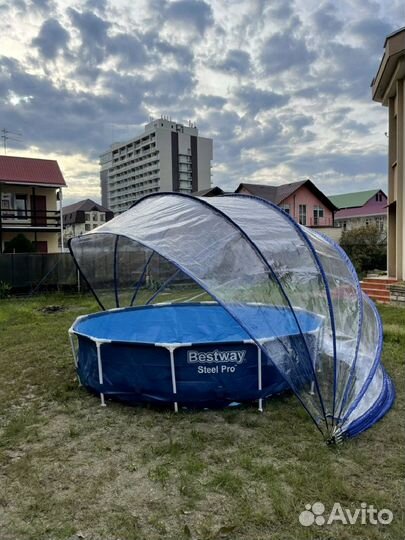 Тент для бассейна купольный