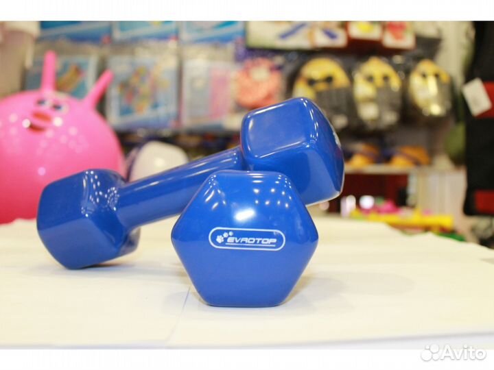 Гантель 3 кг, гантель для фитнеса (2шт) 504A