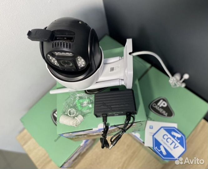 Камера видеонаблюдения 4G с симкартой 8мп