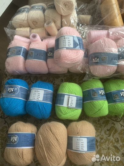 Пряжа пух норки