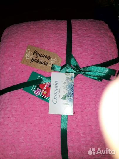 Плед детский вязаный ручная работа