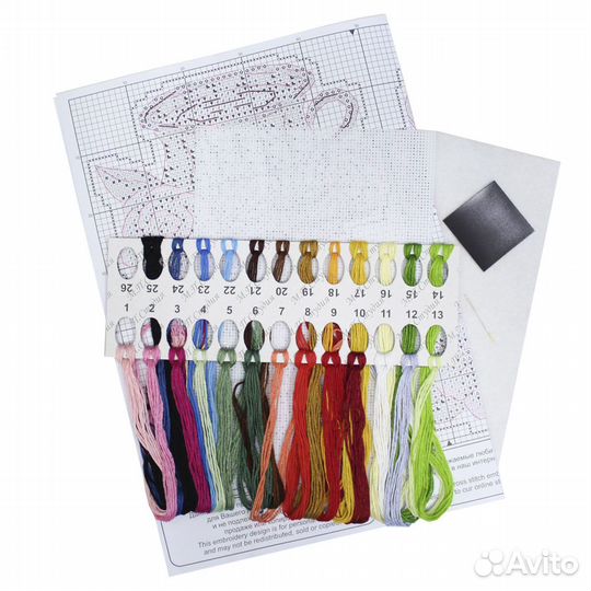 Р-842 Набор для вышивания на пластиковой канве мп