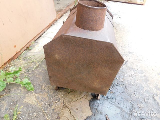 Антикварная.жестяная печь-буржуйка-комнатная СССР